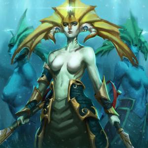 Thumbnail of Naga Siren Digital Art