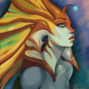 Thumbnail of Naga Siren Digital Art