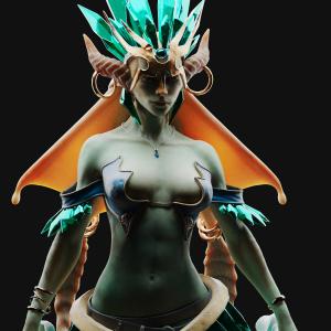 Thumbnail of Naga Siren SFM 3D Art