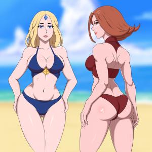 Thumbnail of Lina and Crystal Maiden Digital Art