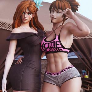 Thumbnail of Windranger and Marci SFM 3D Art