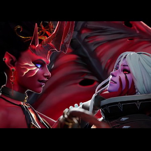 Thumbnail of Drow Ranger and Queen of Pain SFM 3D Art