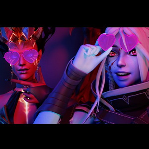 Thumbnail of Drow Ranger and Queen of Pain SFM 3D Art
