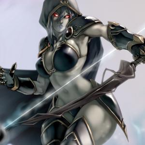 Thumbnail of Drow Ranger Digital Art