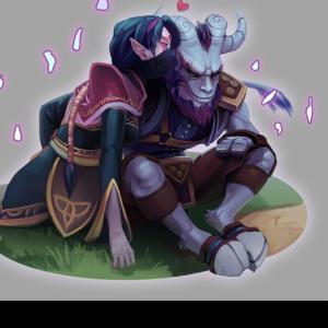 Thumbnail of Rikimaru and Templar Assassin Digital Art