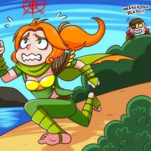 Thumbnail of Sniper and Windranger Digital Art