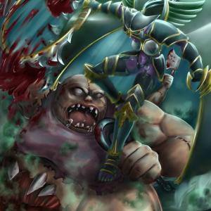 Thumbnail of Phantom Assassin and Pudge Digital Art