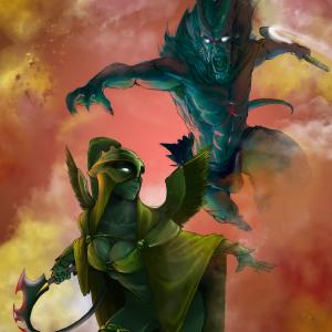 Thumbnail of Phantom Assassin and Rikimaru Digital Art