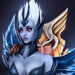 Thumbnail of Skywrath Mage and Vengeful Spirit Digital Art