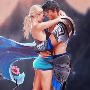 Thumbnail of Crystal Maiden and Sven Digital Art