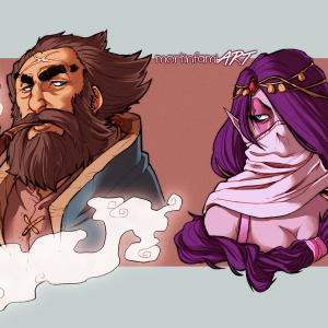 Thumbnail of Kunkka and Templar Assassin Digital Art