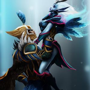 Thumbnail of Skywrath Mage and Vengeful Spirit Digital Art