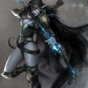 Thumbnail of Drow Ranger Digital Art
