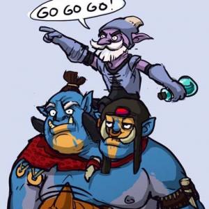 Thumbnail of Alchemist and Ogre Magi Digital Art