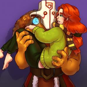 Thumbnail of Juggernaut and Windranger Digital Art