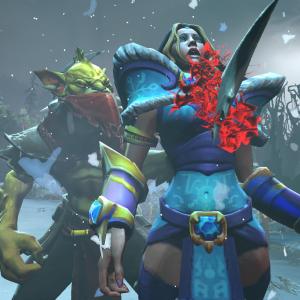 Thumbnail of Crystal Maiden and Bounty Hunter SFM 3D Art