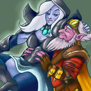 Thumbnail of Drow Ranger and Sniper Digital Art