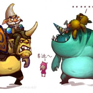 Thumbnail of Alchemist and Tidehunter Digital Art