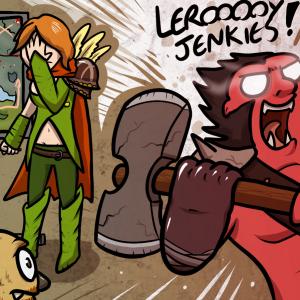 Thumbnail of Axe and Windranger Digital Art