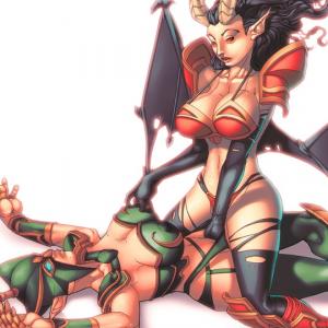 Thumbnail of Phantom Assassin and Queen of Pain Digital Art