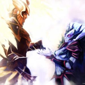 Thumbnail of Skywrath Mage and Vengeful Spirit Digital Art