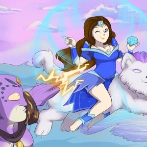 Thumbnail of Lion and Mirana Digital Art