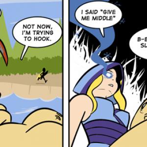 Thumbnail of Crystal Maiden and Pudge Digital Art