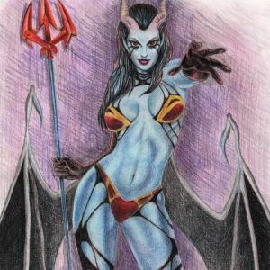Thumbnail of Queen of Pain Traditional Art