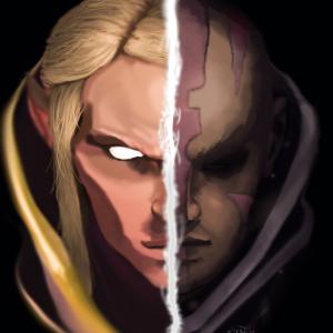 Thumbnail of Anti-Mage and Invoker Digital Art