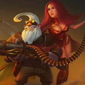 Thumbnail of Lina and Sniper Digital Art