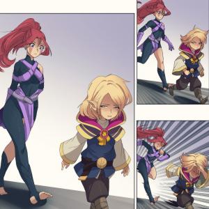 Thumbnail of Anti-Mage and Invoker Digital Art