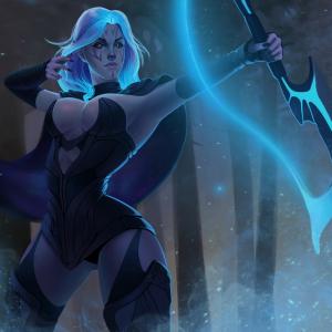 Thumbnail of Drow Ranger Digital Art