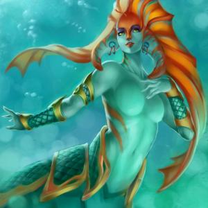 Thumbnail of Naga Siren Digital Art