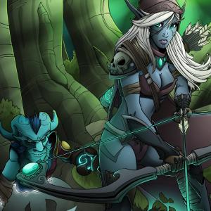 Thumbnail of Drow Ranger and Rikimaru Digital Art