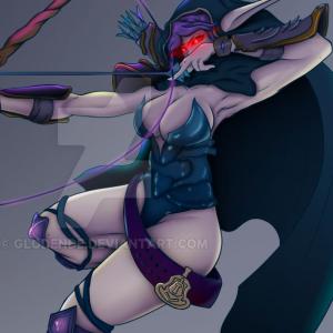 Thumbnail of Drow Ranger Digital Art
