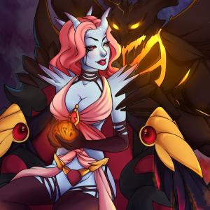 Thumbnail of Queen of Pain and Shadow Fiend Digital Art