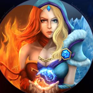Thumbnail of Lina and Crystal Maiden Digital Art