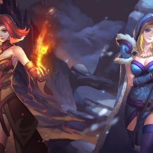 Thumbnail of Lina and Crystal Maiden Digital Art