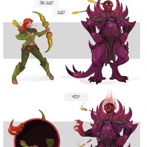 Thumbnail of Shadow Demon and Windranger Digital Art