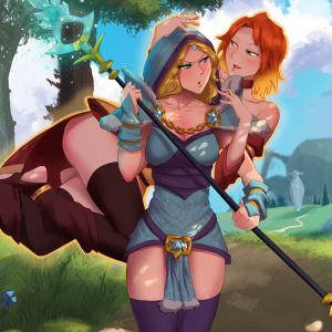 Thumbnail of Lina and Crystal Maiden Digital Art